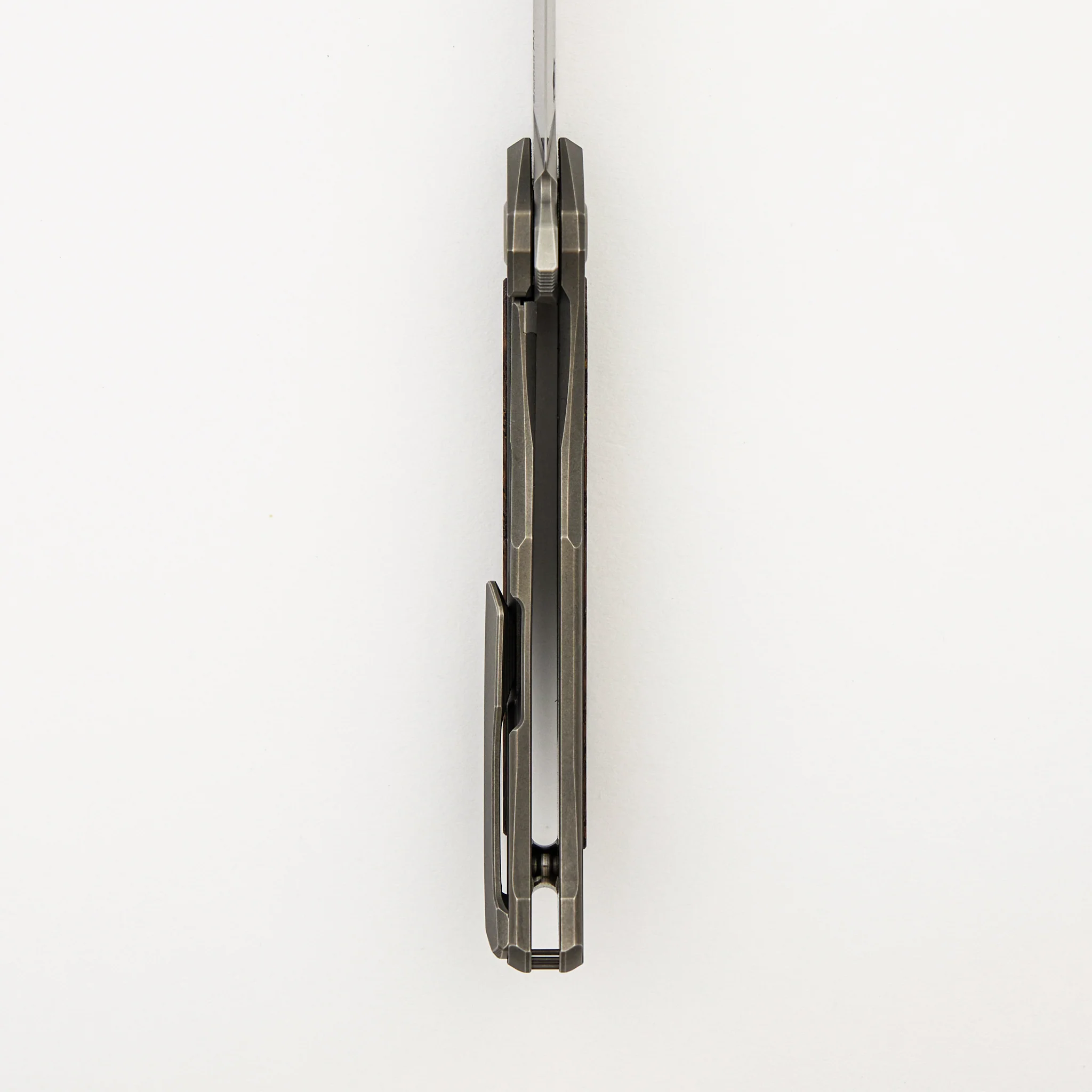 Ursus Quantum - Cromax PM Blade - Titanium Handle - Brown Ash Wood Inlay - MRBS - Image 34