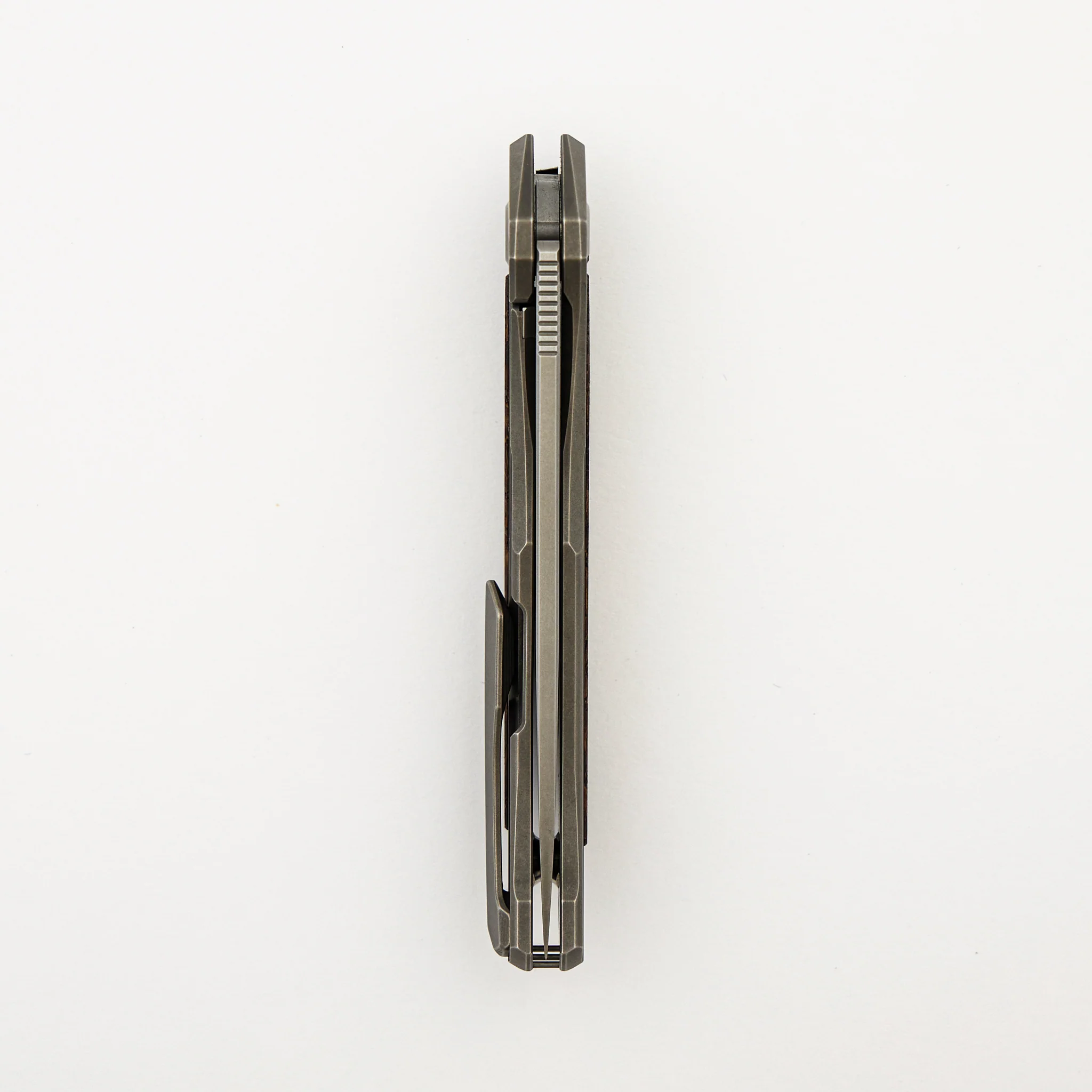 Ursus Quantum - Cromax PM Blade - Titanium Handle - Brown Ash Wood Inlay - MRBS - Image 40