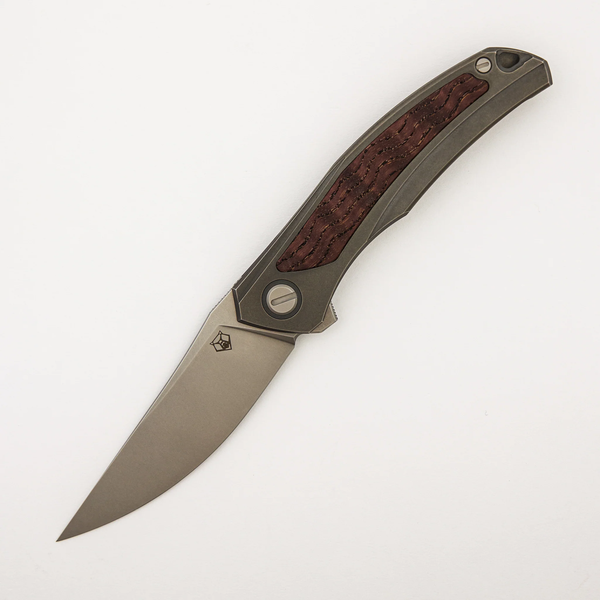 Ursus Quantum - Cromax PM Blade - Titanium Handle - Red Ash Wood Inlay - MRBS - Image 29