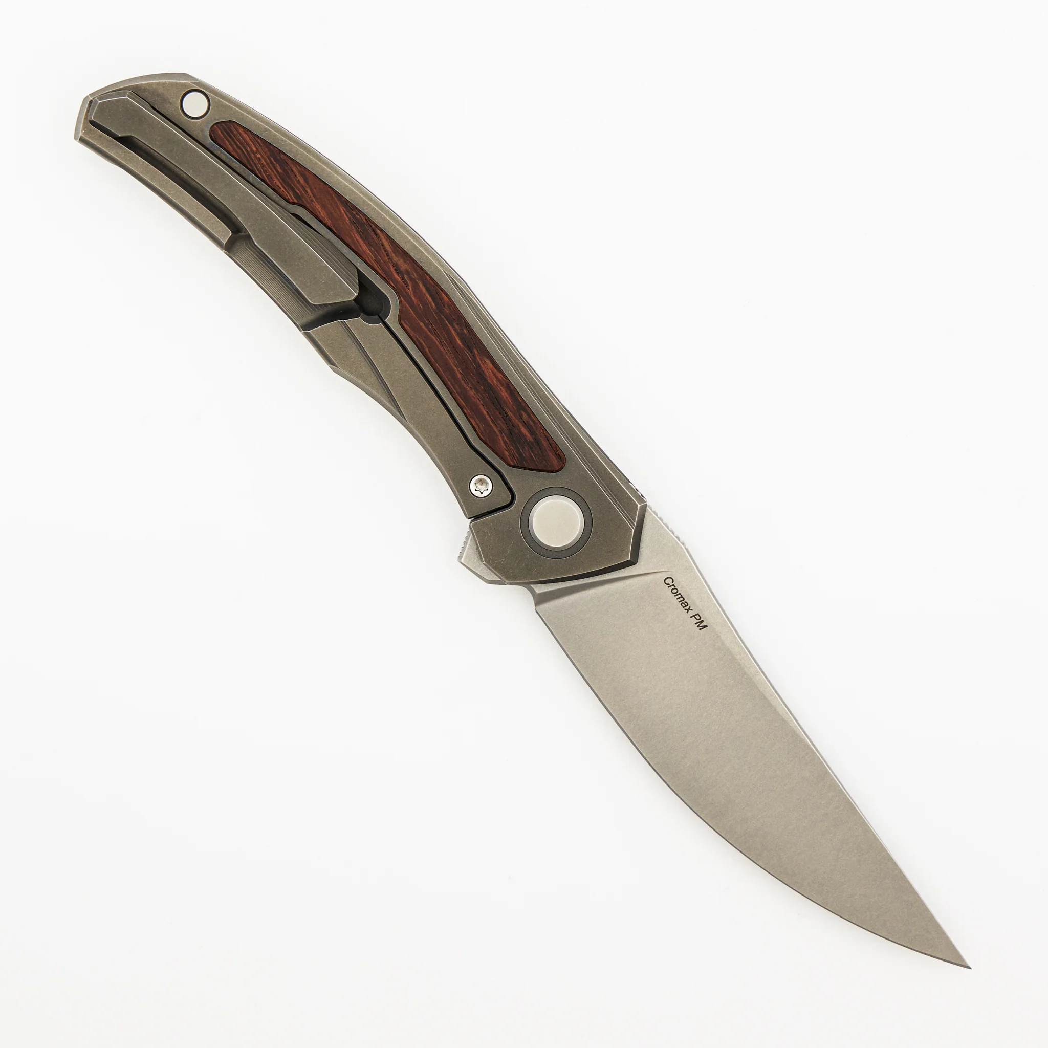 Ursus Quantum - Cromax PM Blade - Titanium Handle - Wood Inlay - SRBS - Image 2