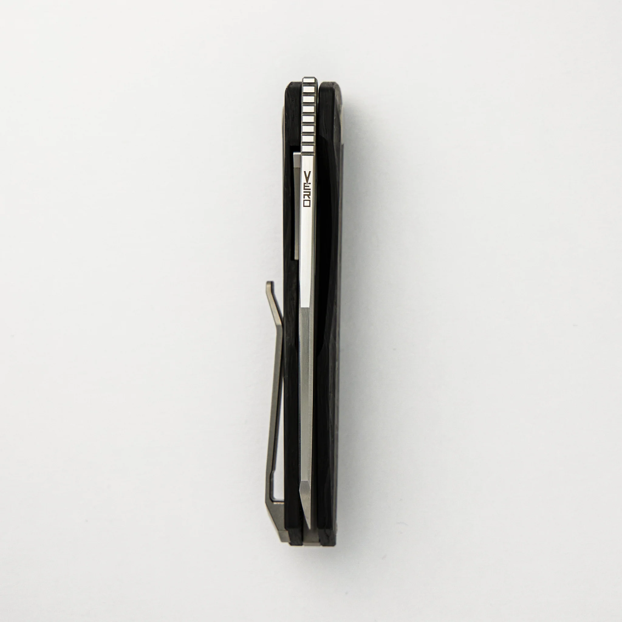 Axon Hand Satin Sheepsfoot M390 Blade Marbled Carbon Fiber Handle Liner Lock - Image 5