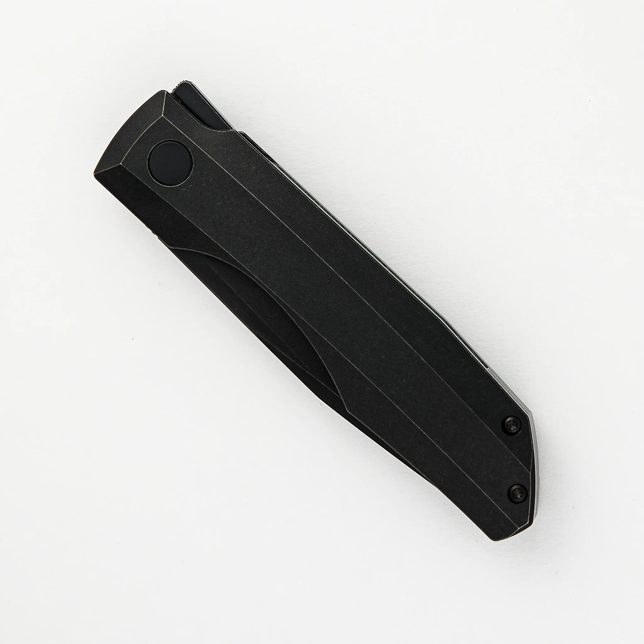 Impulse Blackwash M390 Tanto Blade Blackwash Titanium Handle Flipper - Image 3