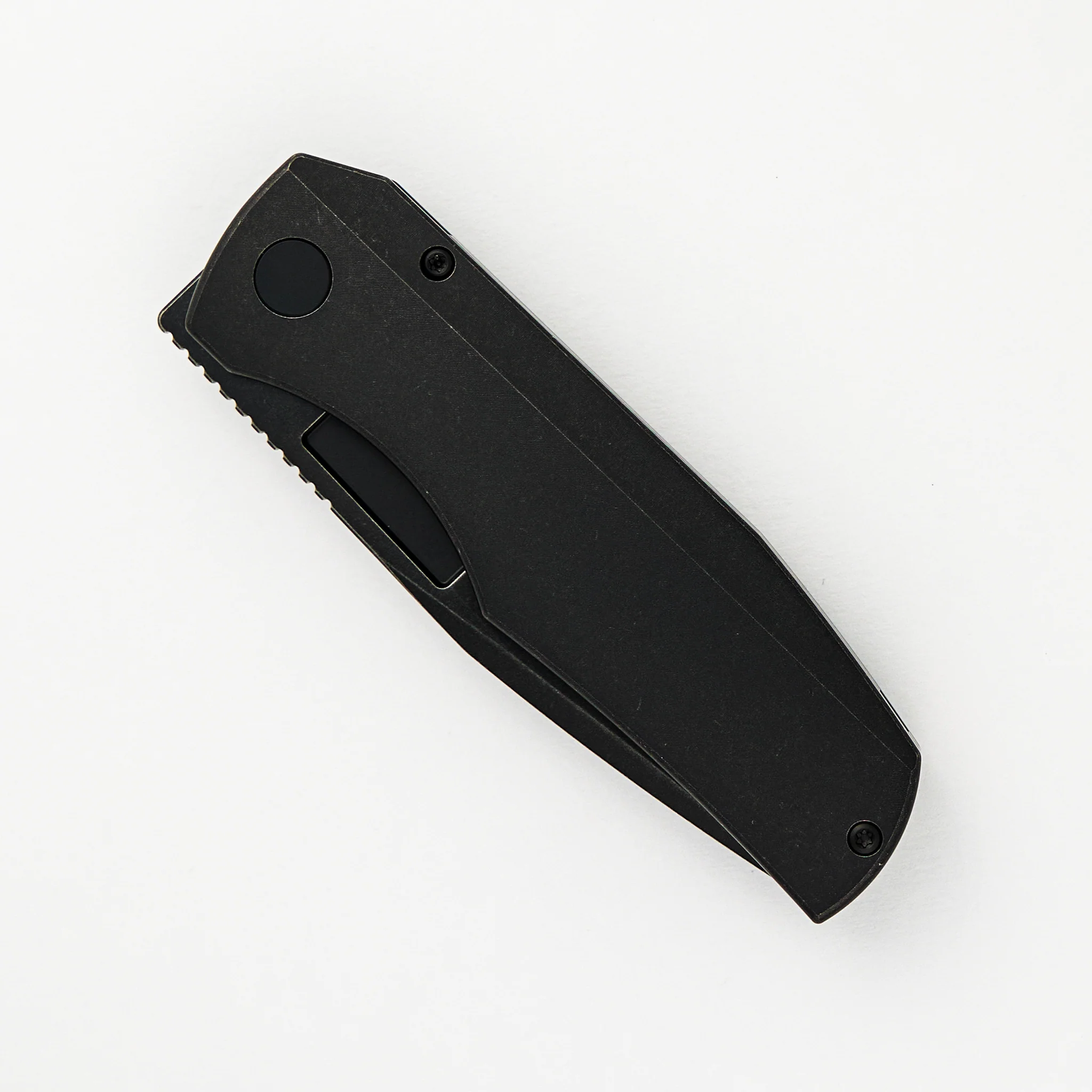 Nova Blackwash Drop Point CPM Magnacut Blade Blackwash Titanium Handle Frame Lock - Image 3