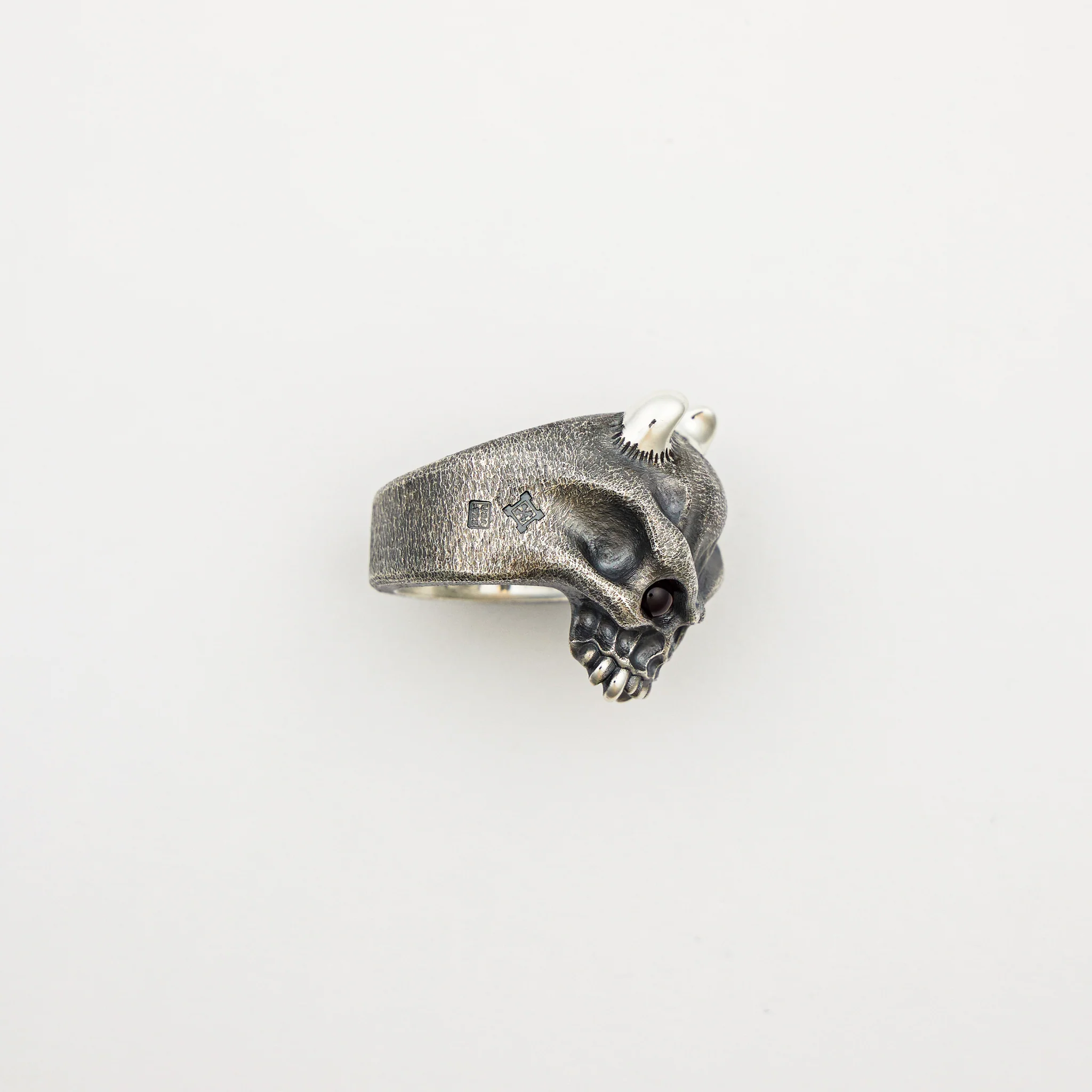 Vigilant Oni Hard Warrior Silver Ring Size 12.5 - Image 4