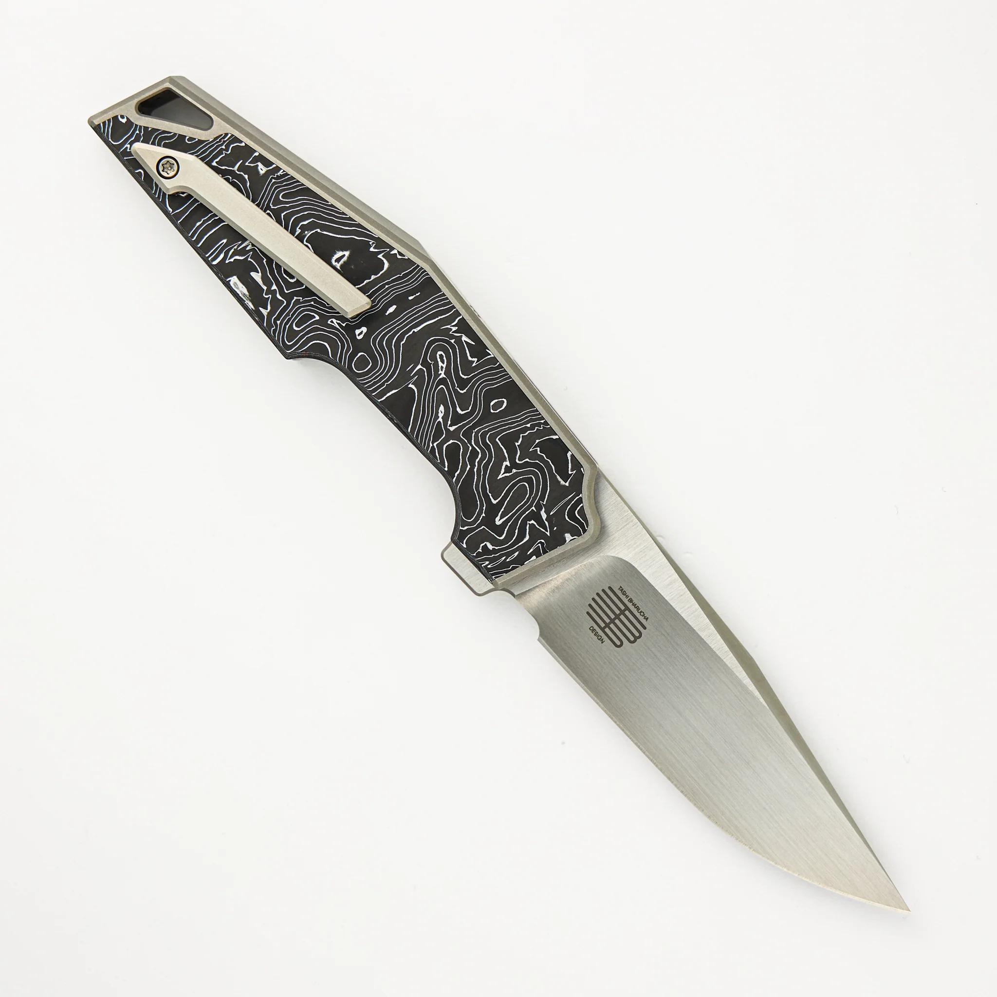 OAO (One and Only) - Aluminum Foil Carbon Fiber Inlay - CPM 20CV Blade - Image 2