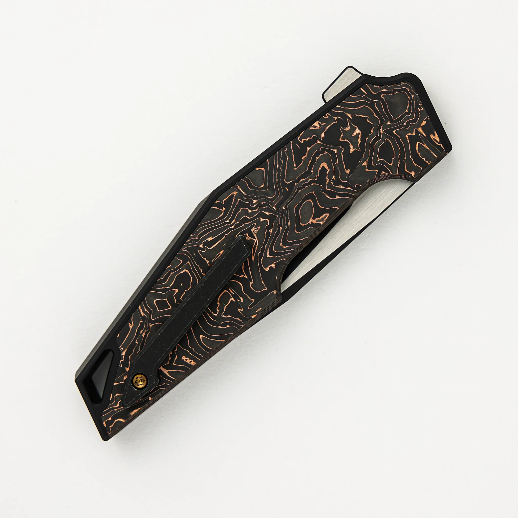 OAO (One and Only) - Copper Foil Carbon Fiber Inlay - CPM 20CV Blade - Image 4