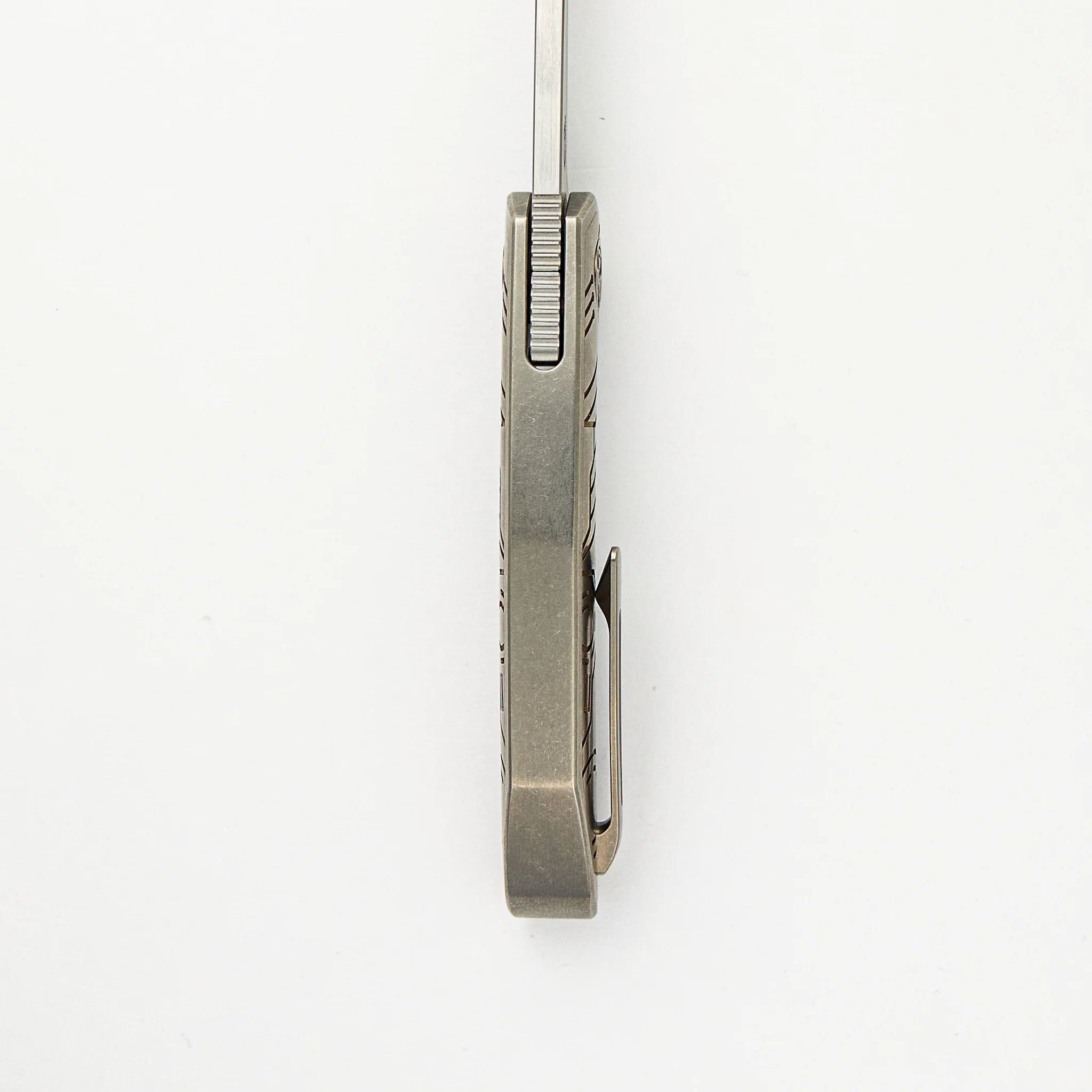 Ferus - M390 - Integral Titanium W/ Bronze Titanium Inlay (John Barker Design) - Image 7