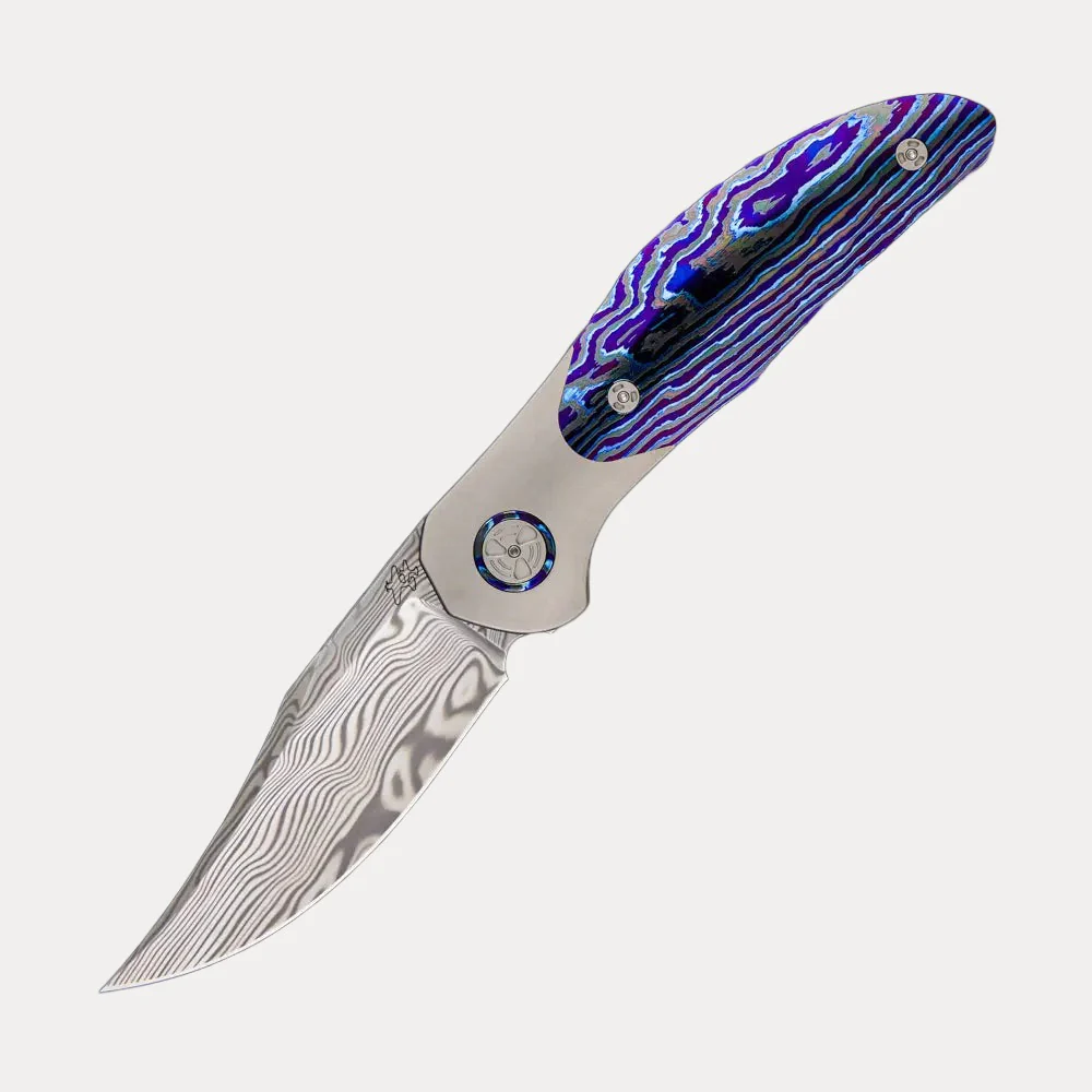 TORO β MACH 3 β DAMASTEEL BLADE β TITANIUM/DARKTI HANDLE