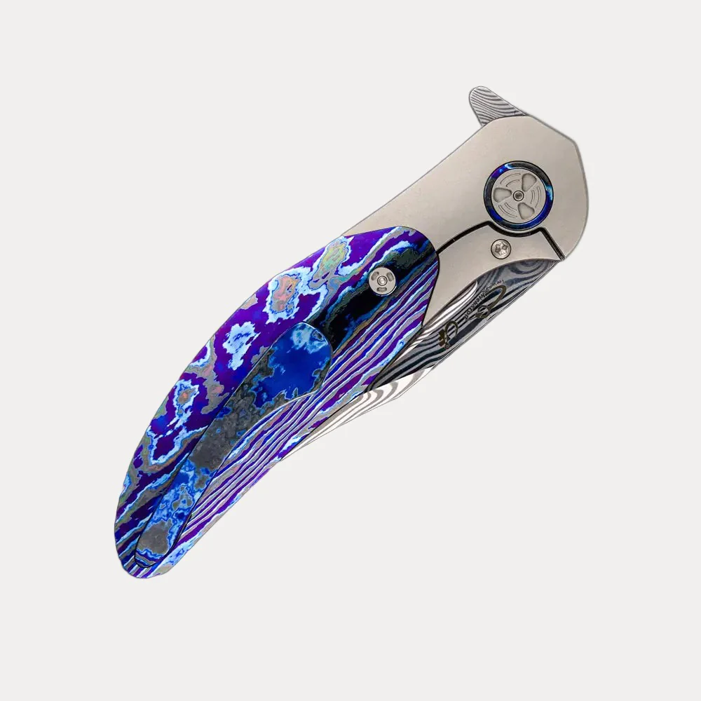 TORO β MACH 3 β DAMASTEEL BLADE β TITANIUM/DARKTI HANDLE - Image 5