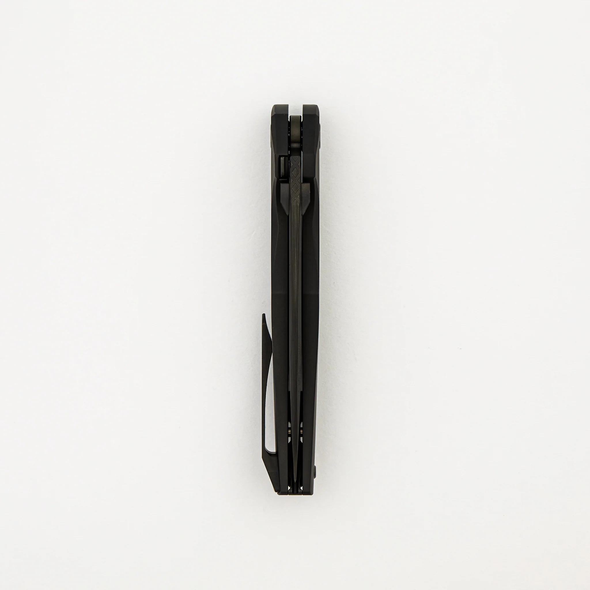 Xenon - Smooth Matte DLC Titanium Handle - DLC Burnished W/ Polished Flats M390 Blade - Image 5