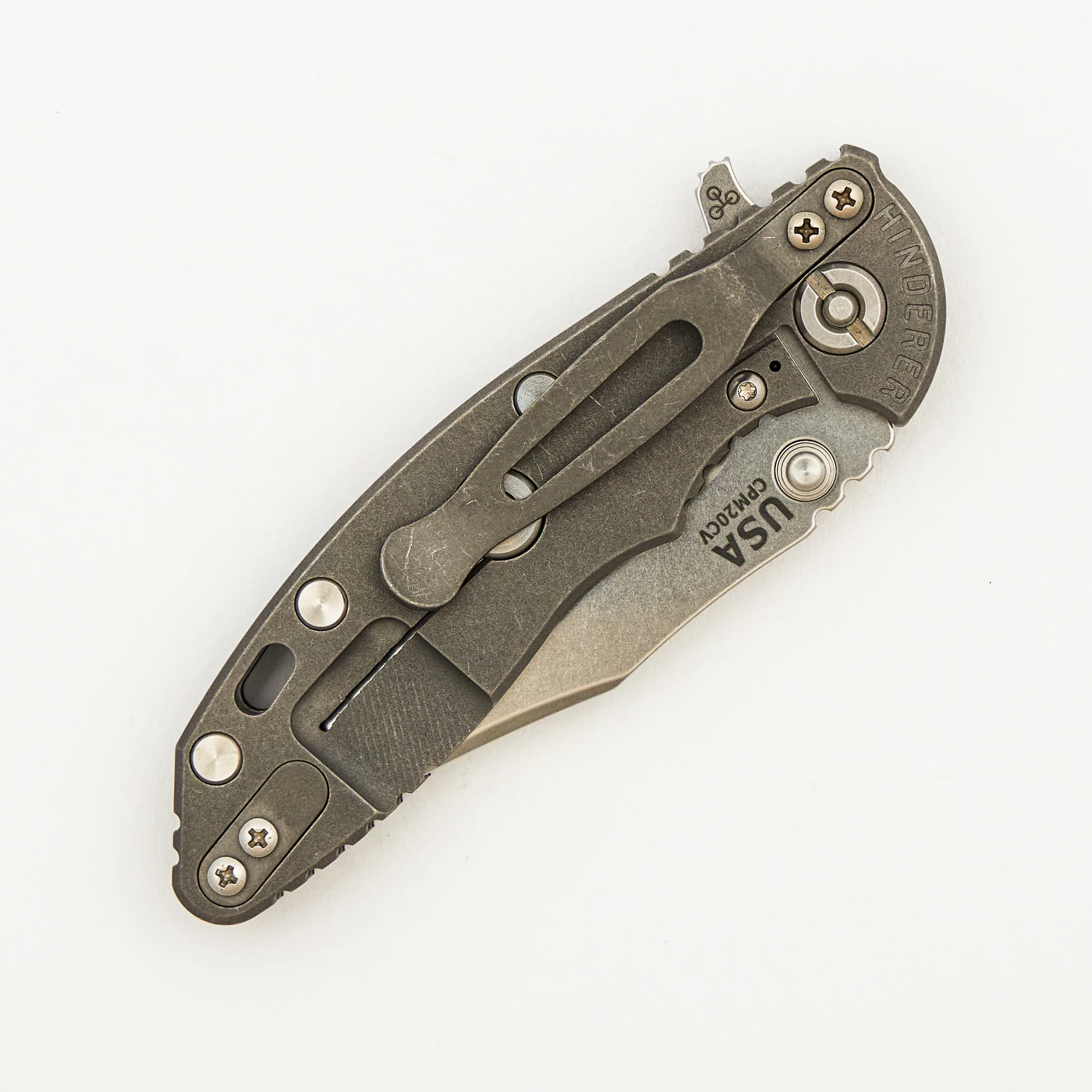 XM-18 3.0" - Bowie CPM-20CV Stonewash Blade - Tri-Way - Working Finish - Black G10 - Image 4