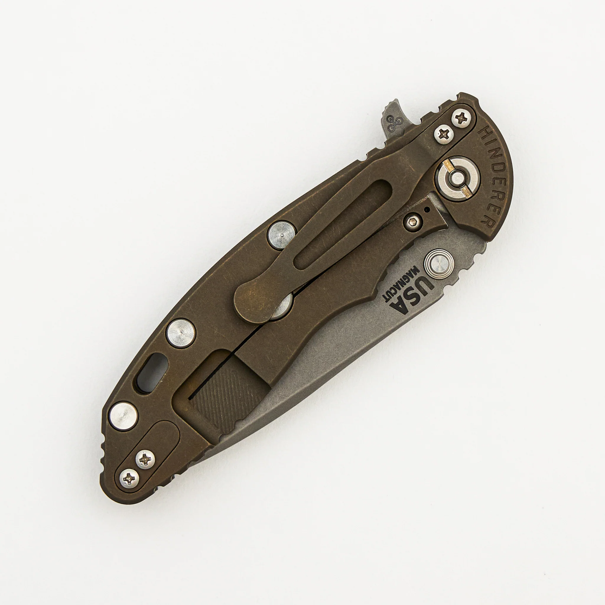 XM-18 3.25" - Spanto MagnaCut Blade - Tri-Way - Battle Bronze - Black G10 - Image 4