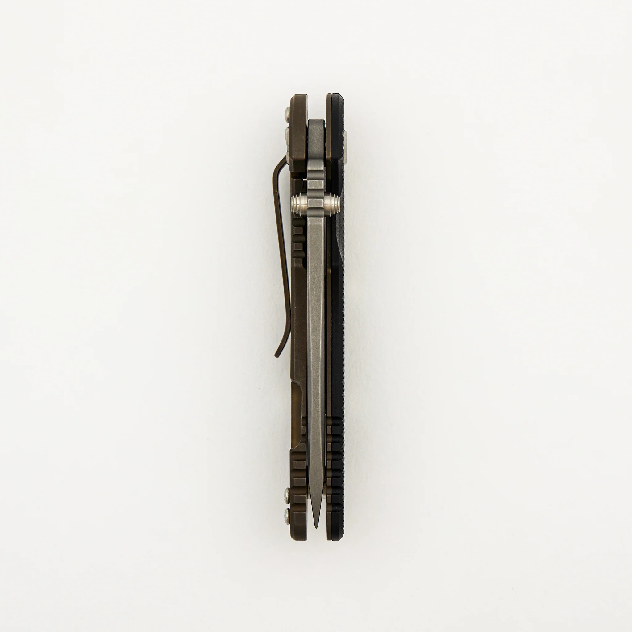 XM-18 3.25" - Spanto MagnaCut Blade - Tri-Way - Battle Bronze - Black G10 - Image 5