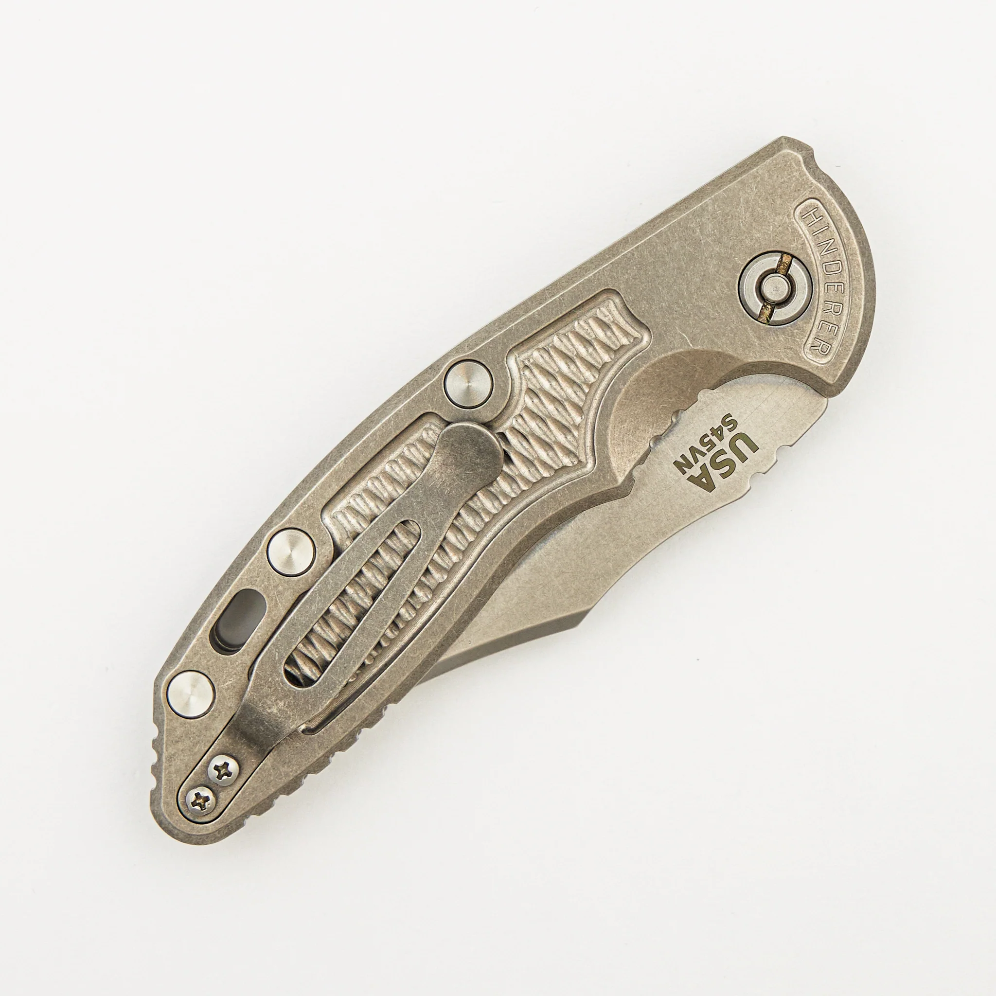 XM-18 3.5″ – Auto – Bowie S45VN Blade – Stonewash - Image 4