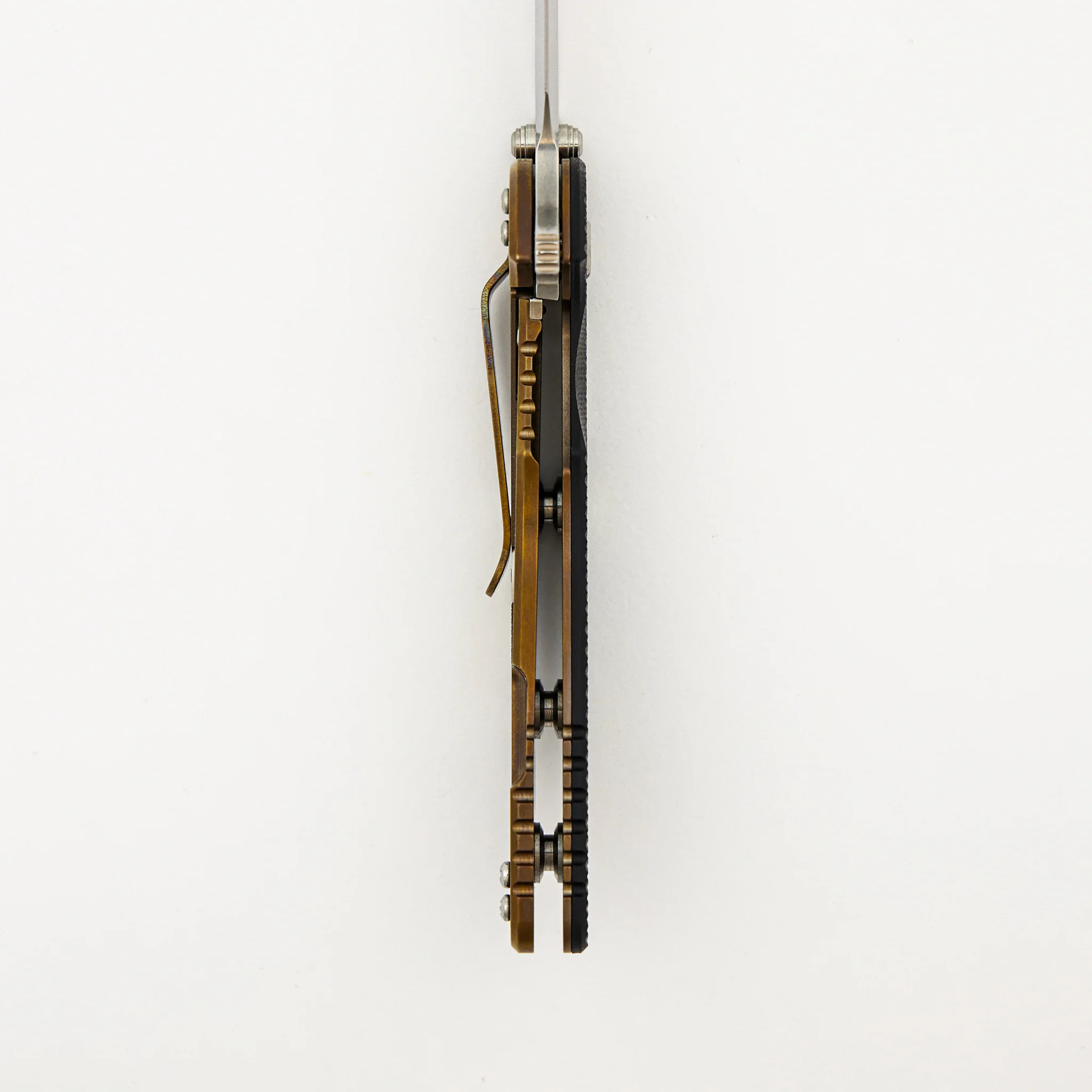 XM-18 3.5″ - MagnaCut Skinny Harpoon Spanto - Tri-Way - Stonewash Bronze - Black G10 - Image 6