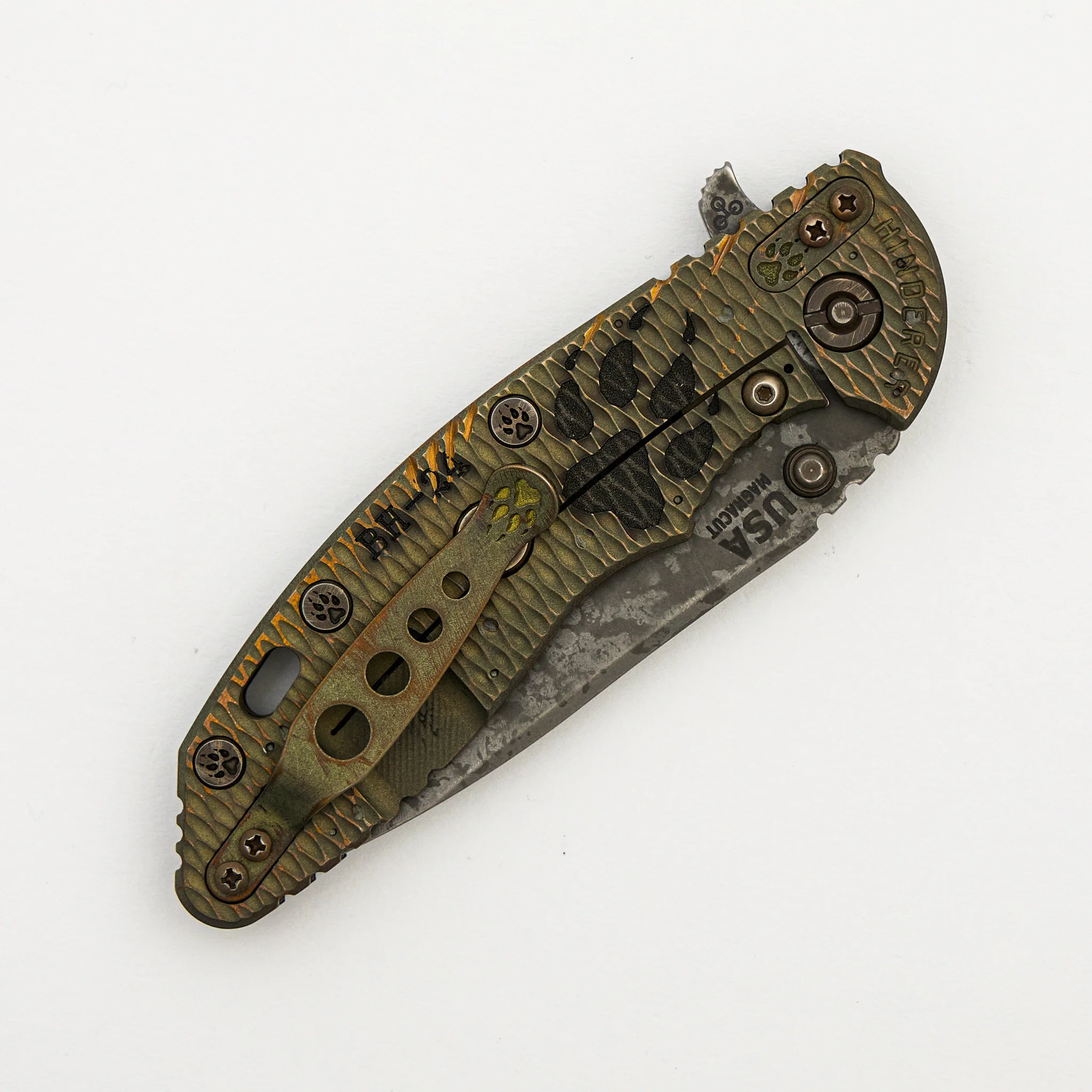 XM-18 3.5" - MagnaCut Skinny Slicer Tri-Way Battle Hound Textured Lockside Textured Carbon Fiber - Image 4