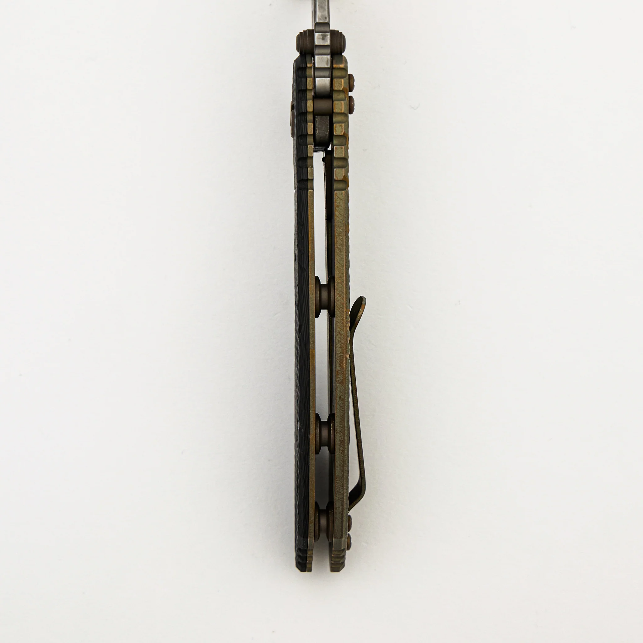 XM-18 3.5" - MagnaCut Skinny Slicer Tri-Way Battle Hound Textured Lockside Textured Carbon Fiber - Image 7