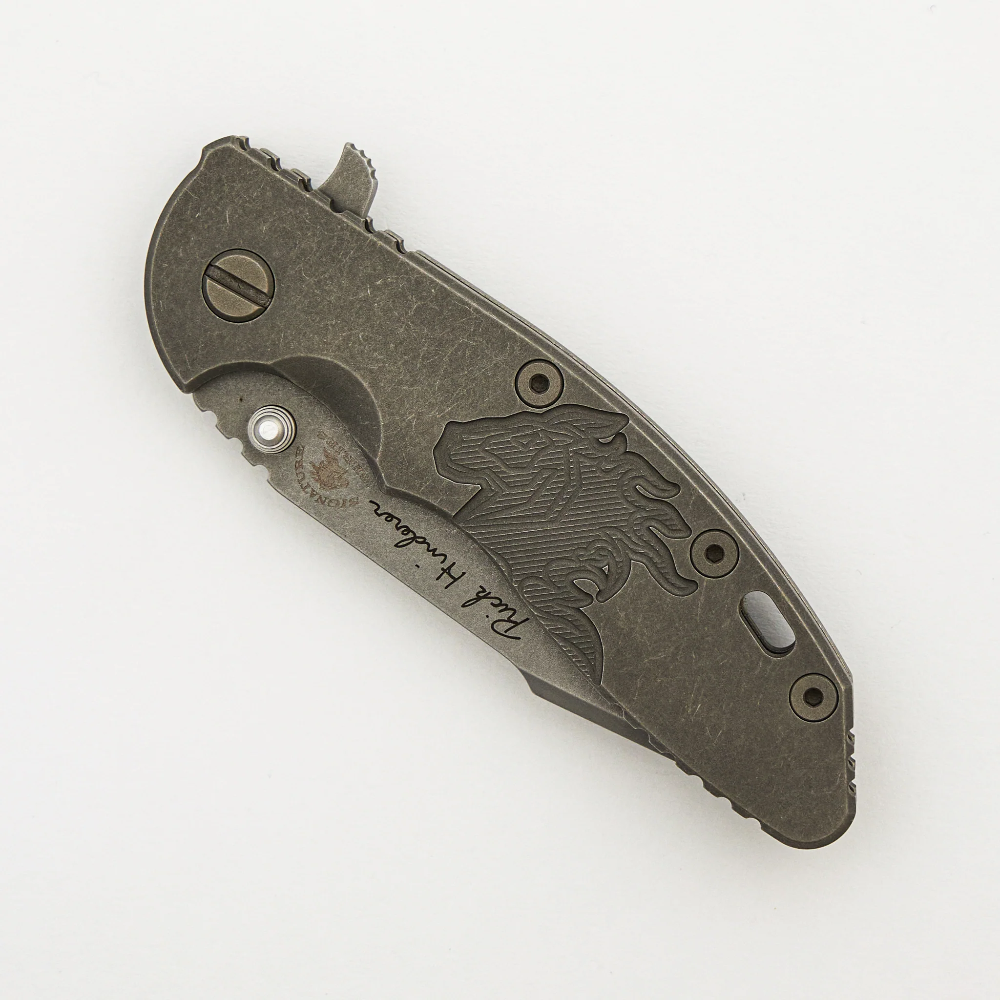 XM-18 3.5" - Signature Series - Harpoon M390 - Teflon Washers - Working Finish - Titanium #23 - Image 3