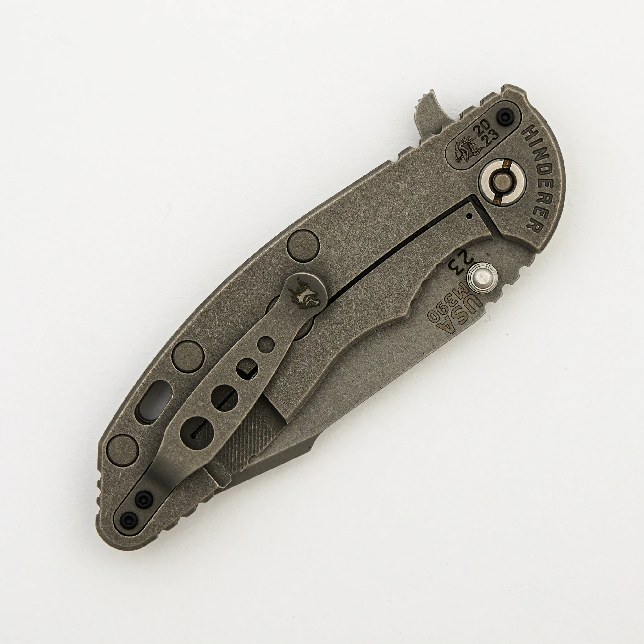 XM-18 3.5" - Signature Series - Harpoon M390 - Teflon Washers - Working Finish - Titanium #23 - Image 4