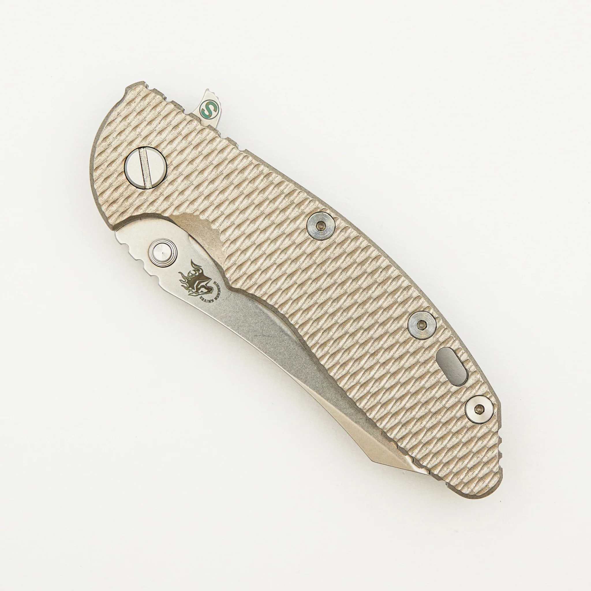 XM-18 3.5" - Skinny Skinner CPM 20CV Blade - Tri-Way - Stonewash - Covid-19 Edition - Image 3