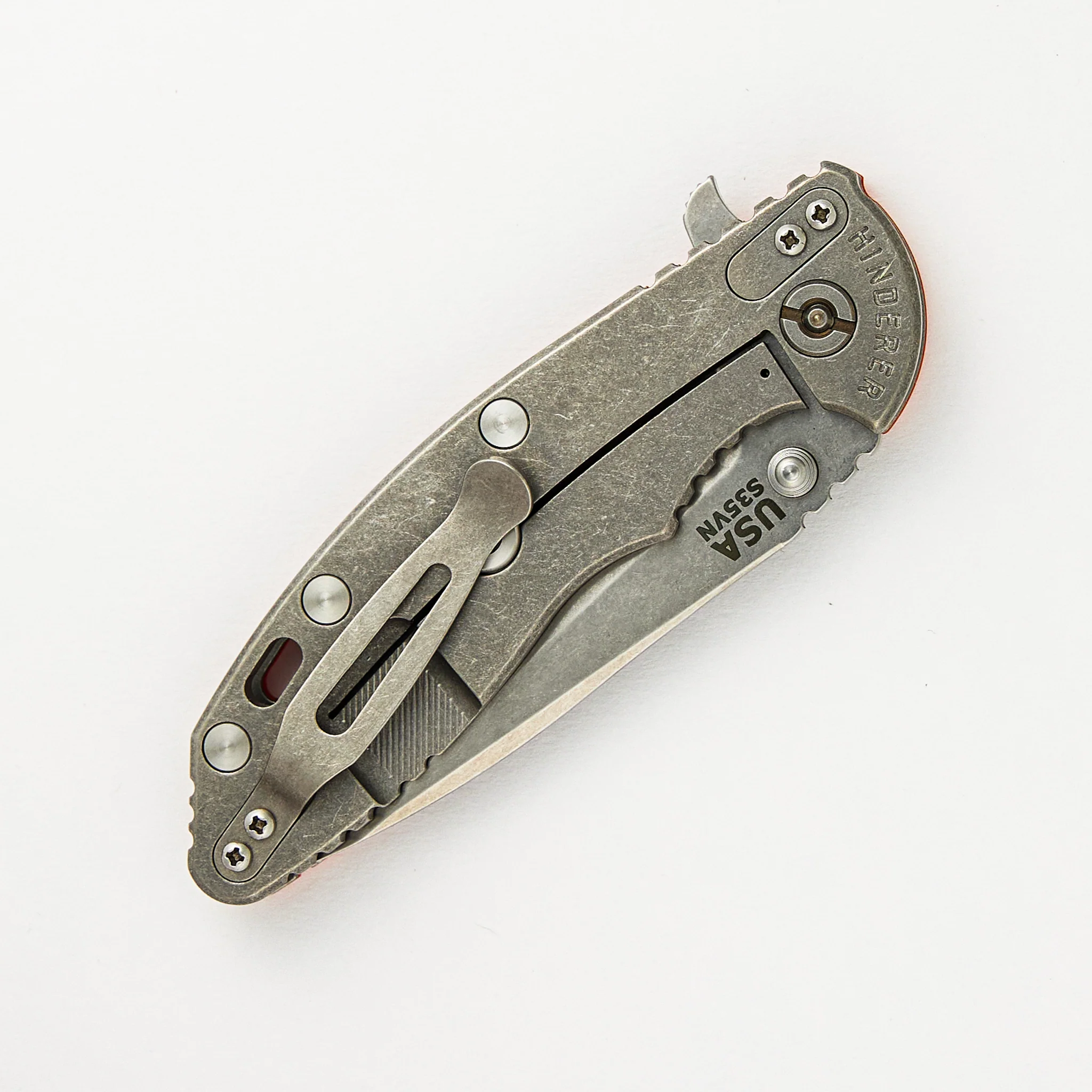XM-18 3.5″ – Stonewash – Orange G10 - Image 4