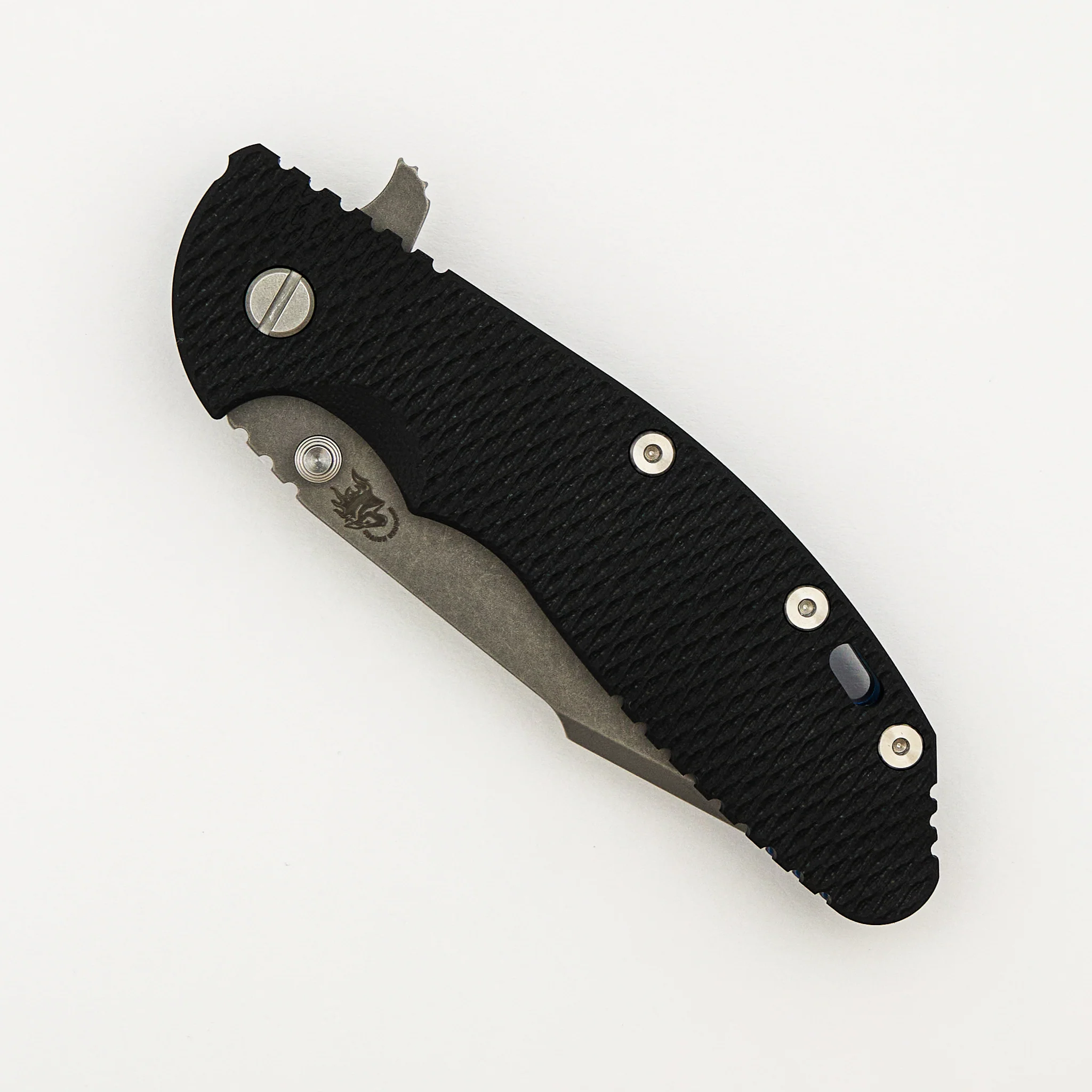 XM-24 4.0″ – S45VN Harpoon Spanto - Tri-Way - Battle Blue - Black G10 - Image 3