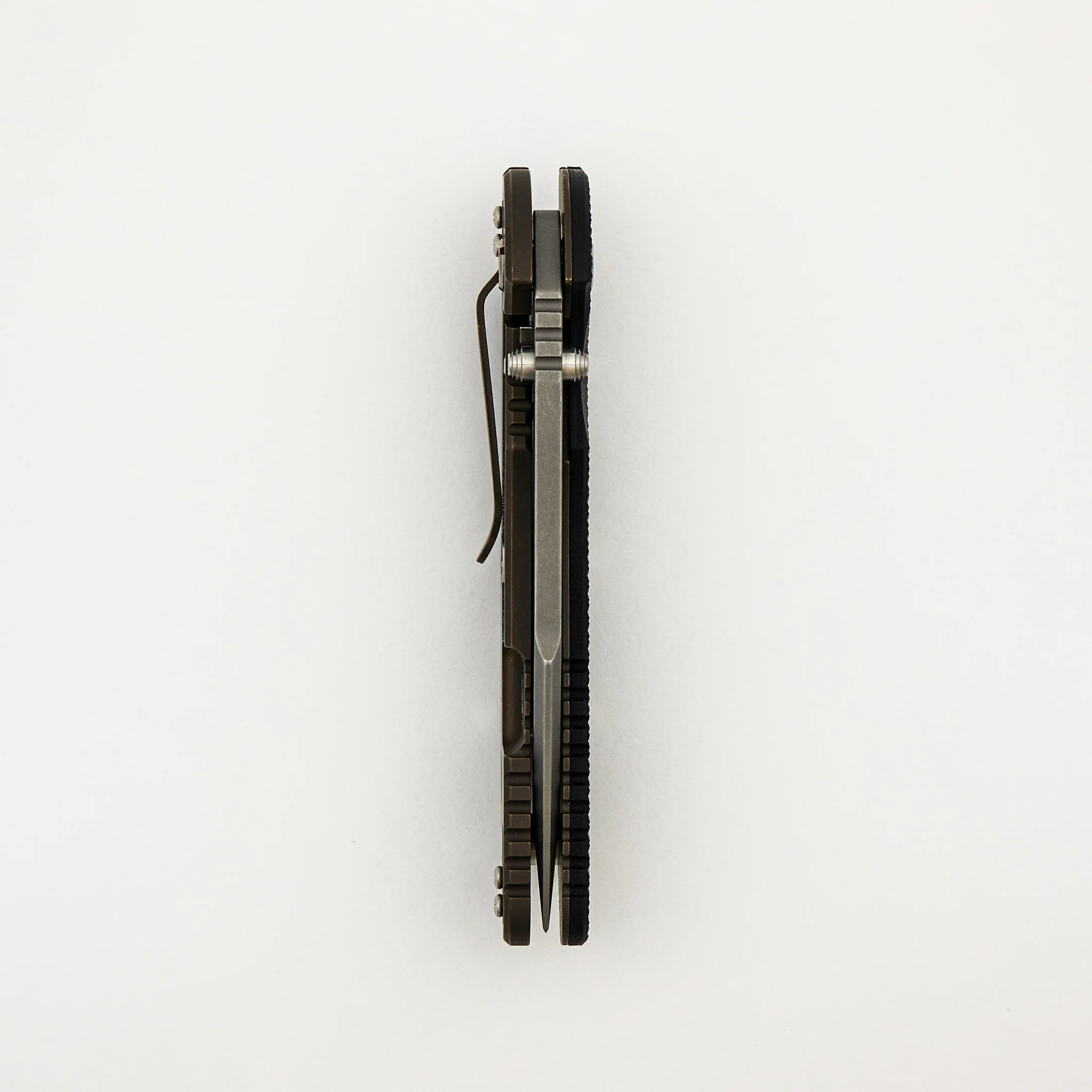 XM-24 4.0″ – S45VN Harpoon Spanto - Tri-Way - Battle Bronze - Black G10 - Image 5