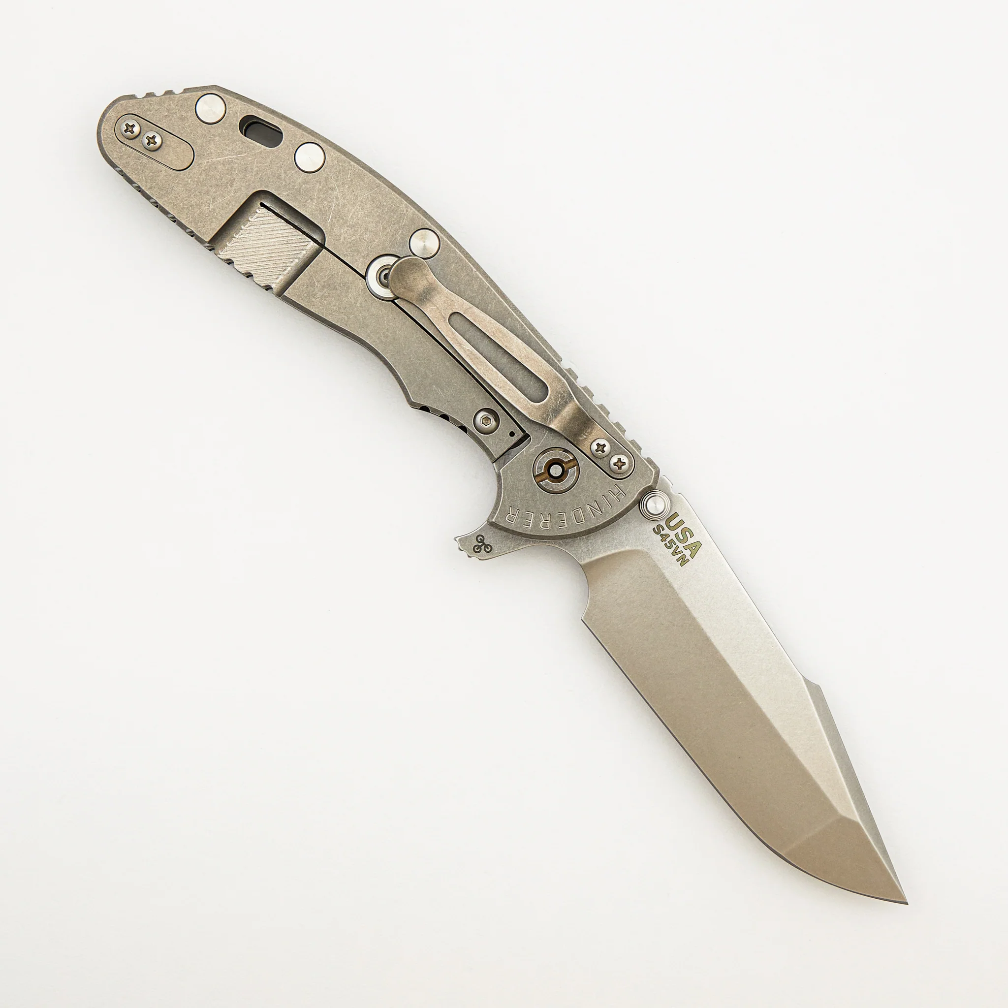 XM-24 4.0″ – S45VN Harpoon Spanto - Tri-Way - Stonewash - Black G10 - Image 2