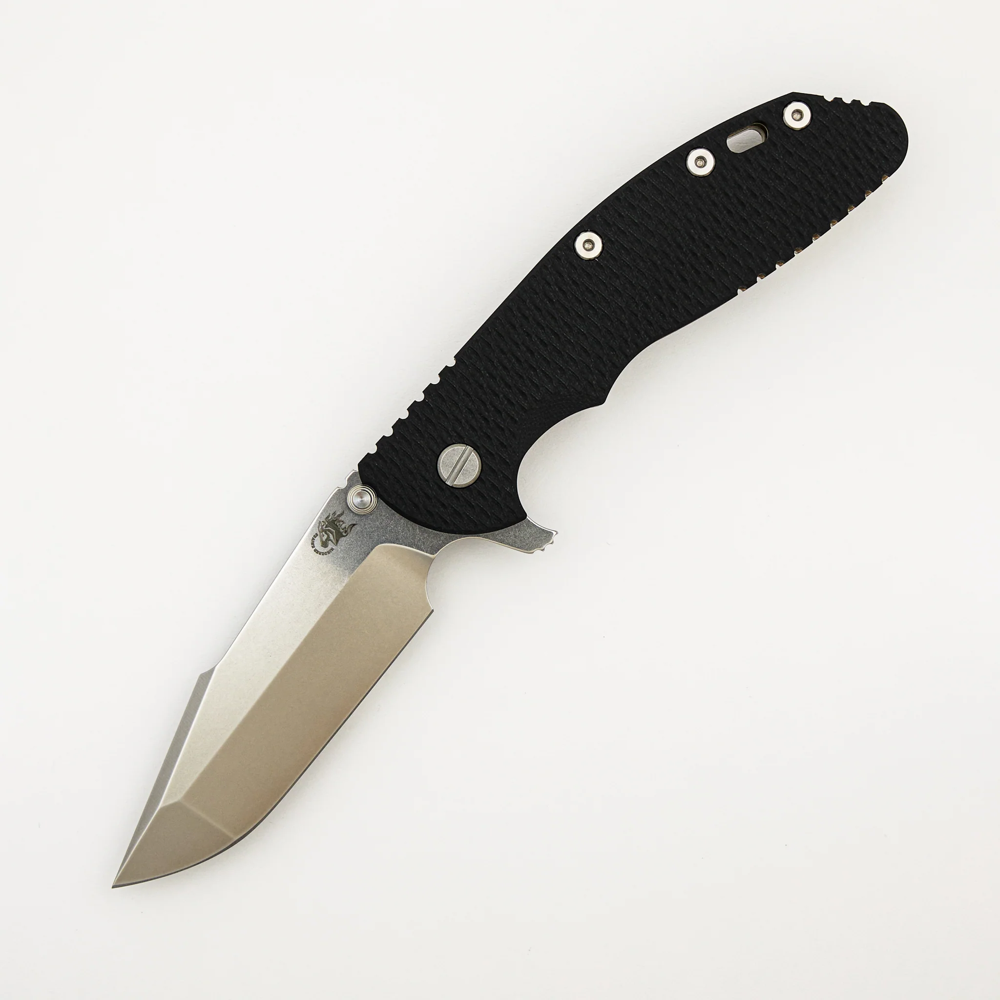 XM-24 4.0″ – S45VN Harpoon Spanto - Tri-Way - Stonewash Bronze - Black G10