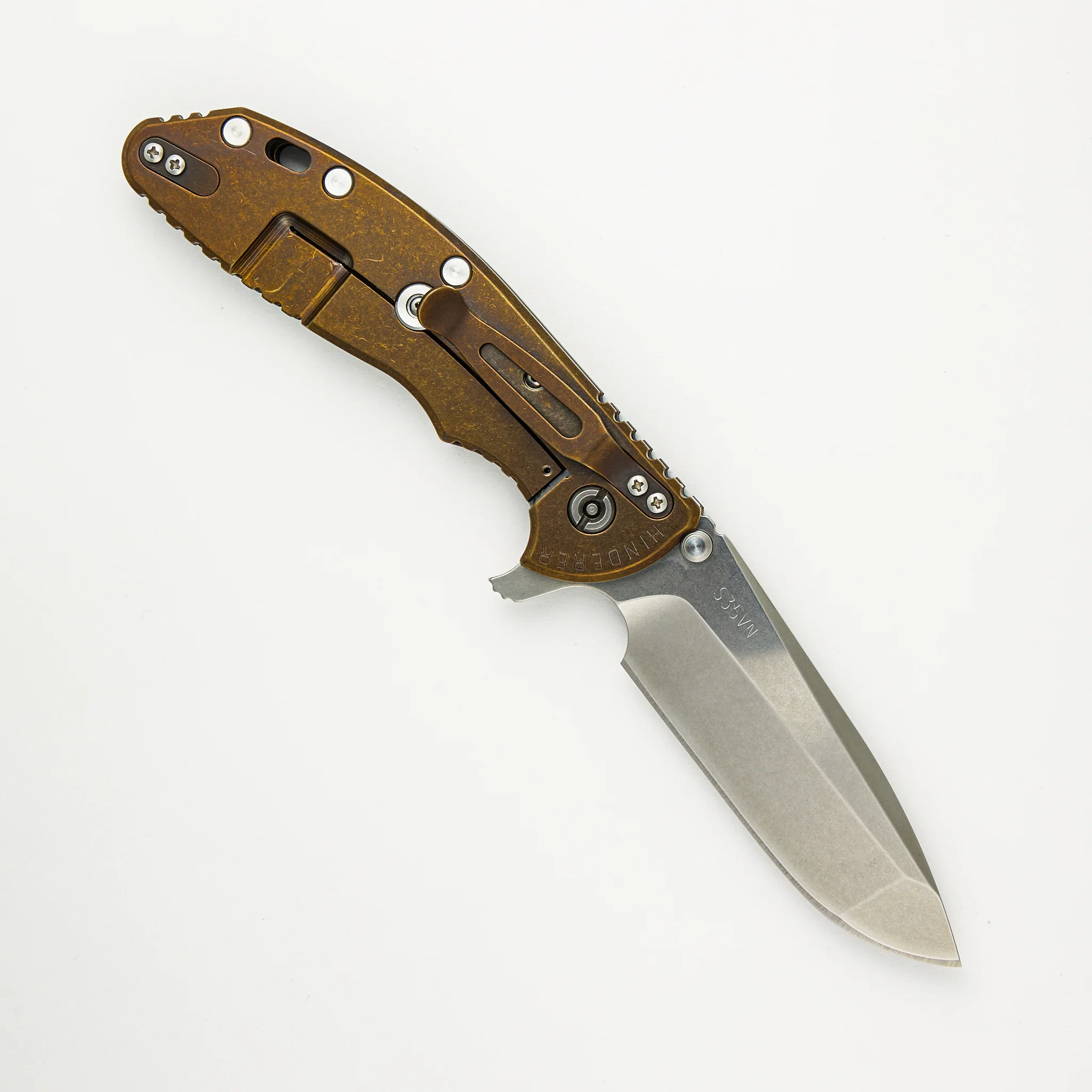 XM-24 - Spearpoint S35VN Blade - Battle Bronze -  Black G10 Handle - Image 2